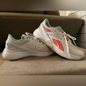 Reebok Women's Sneakers - White and Red Accents